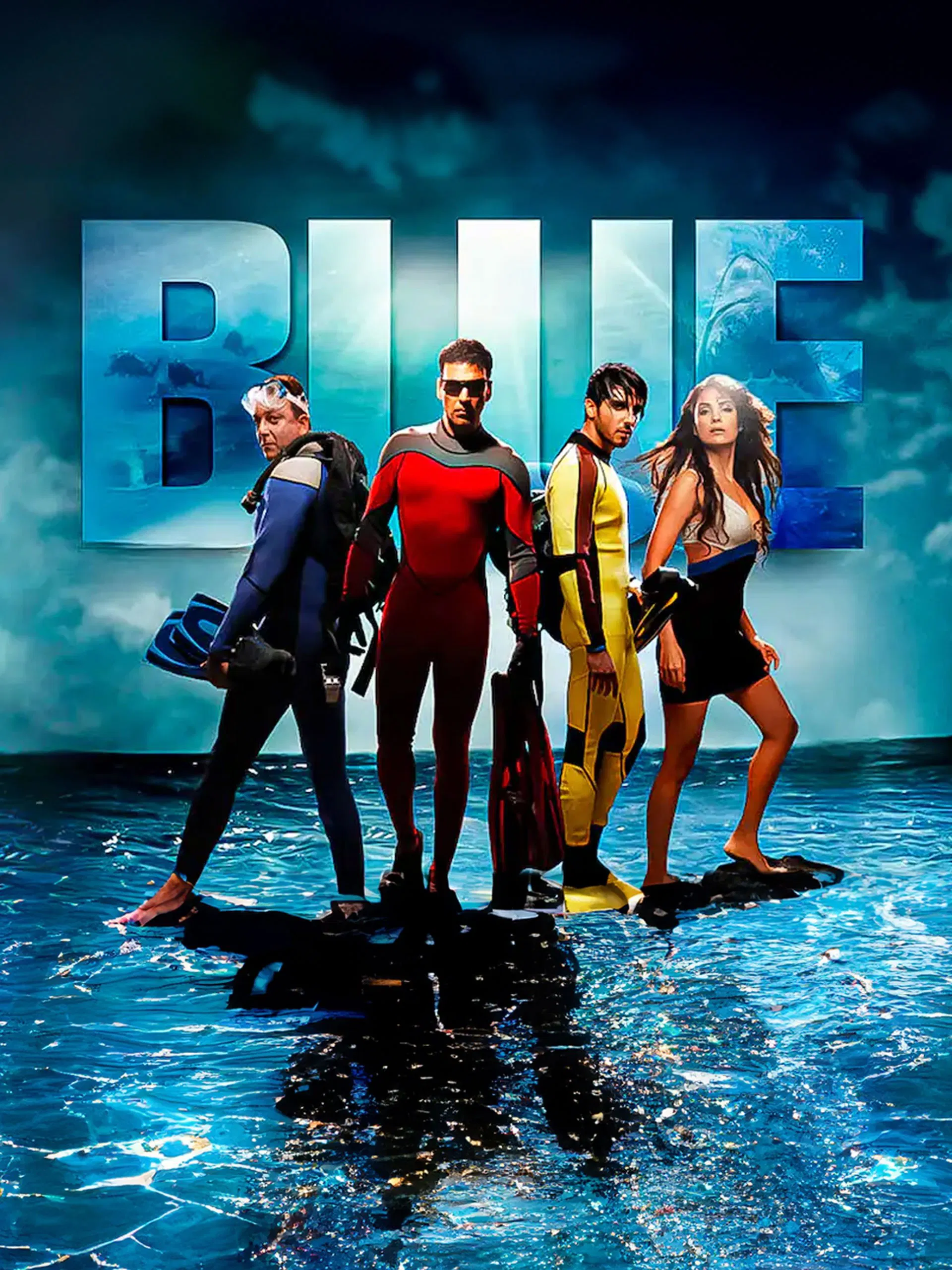 Blue Blue Poster